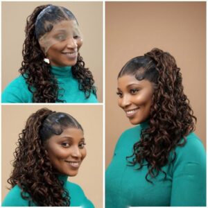 DEAL 88: 360 GELE FRONTAL & PONYTAIL BLEND HAIR