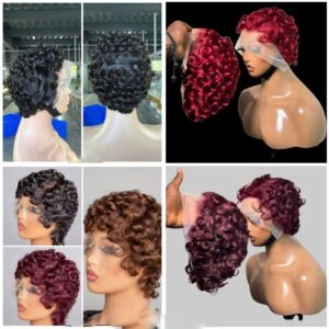DEAL 53:  💯 HUMAN HAIR FULL FRONTAL CHIVIDO CURLS